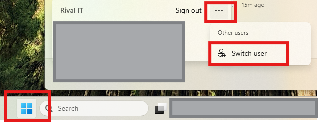 Fast User Switching Between User Profiles in Windows 11